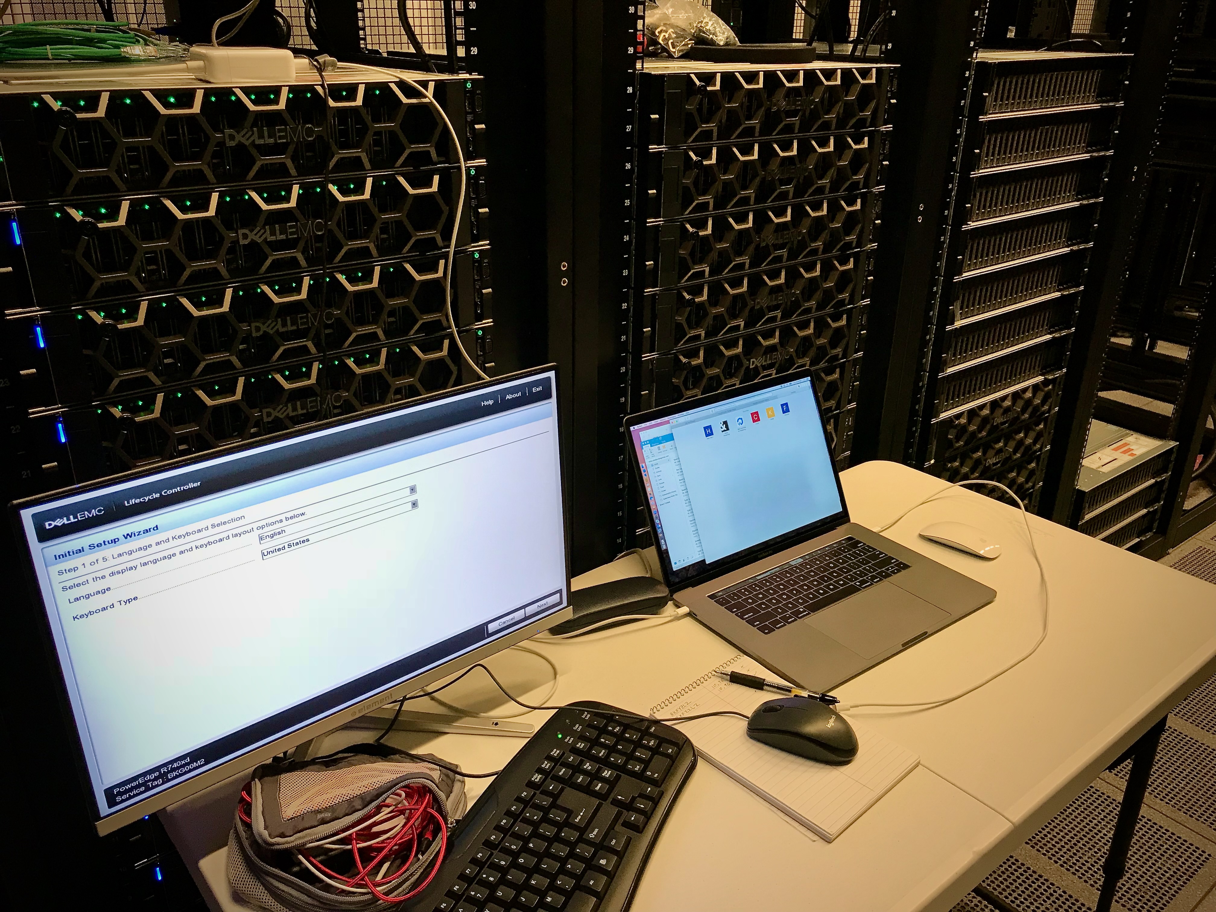 Ashburn data-center racks